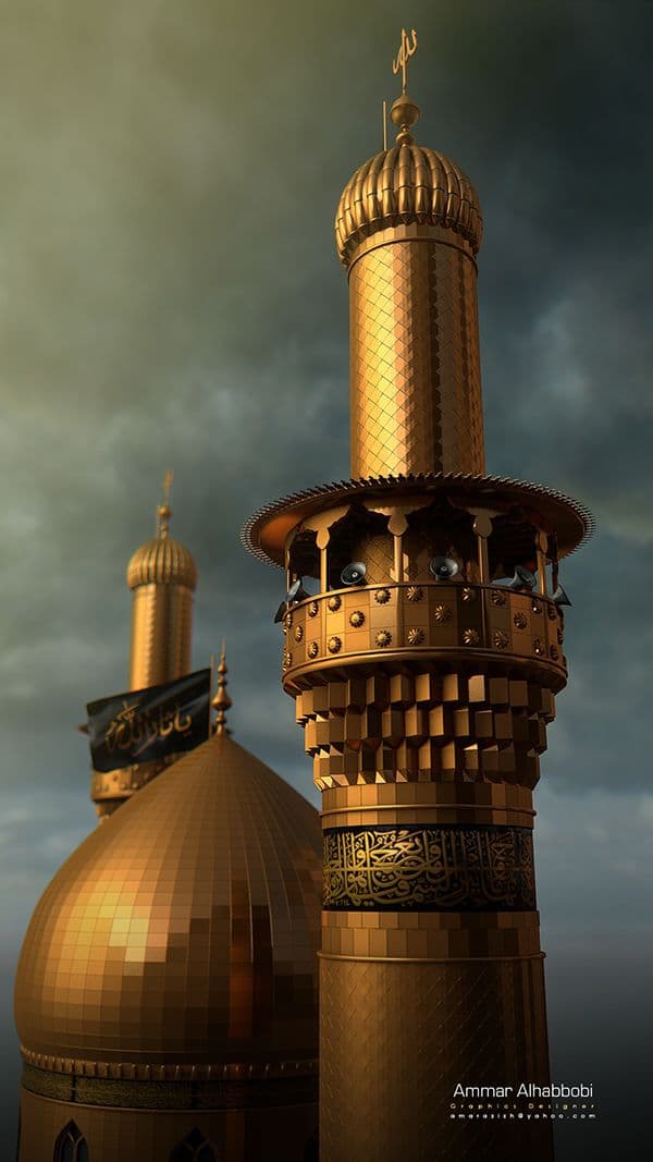 The Holy Shrine of Imam Hussain (A.S.) in Karbala.