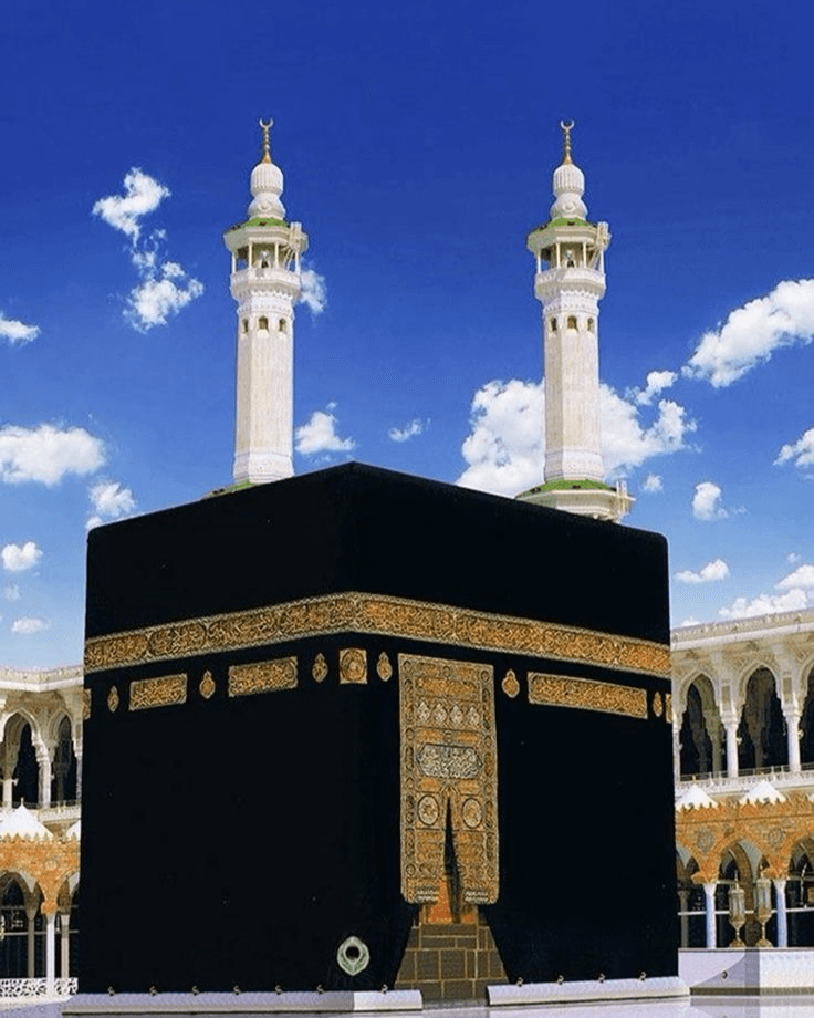 The Holy Khana-e-Kaaba in Makkah.